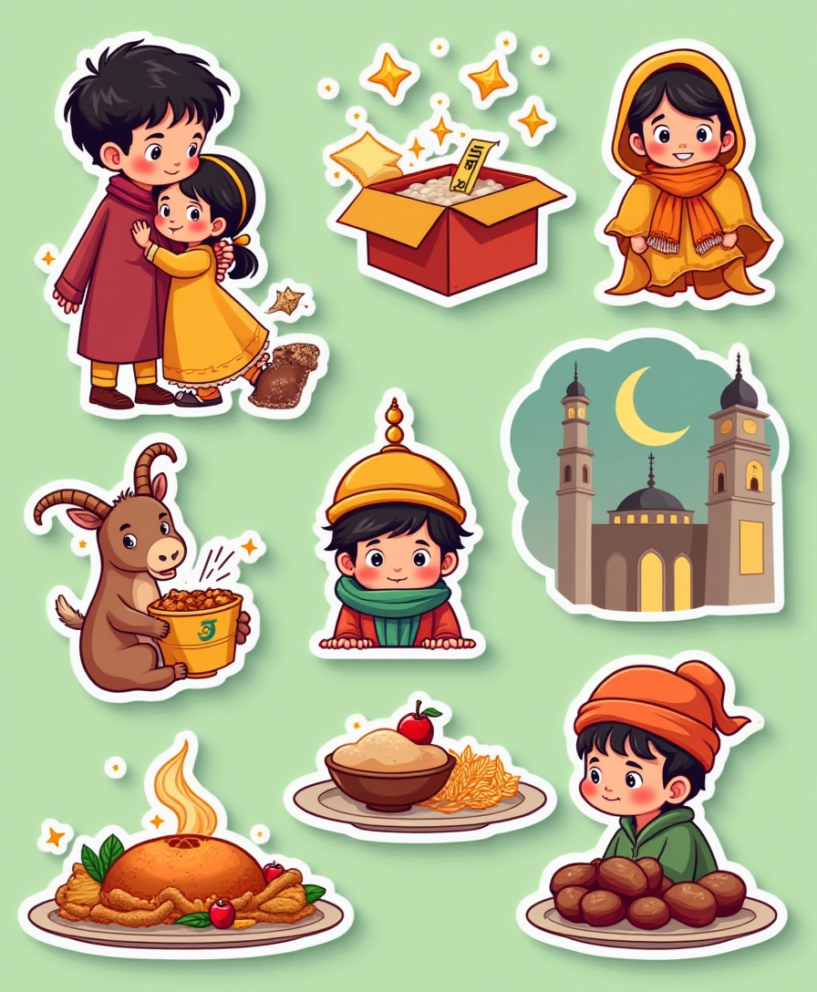 Eid Blessings - Sticker Sheet v6